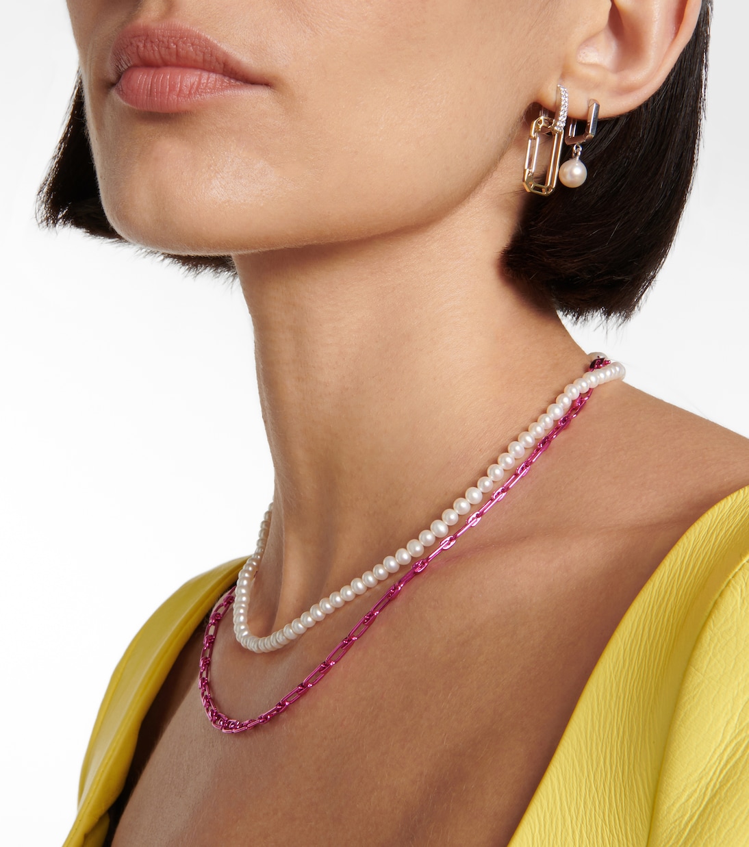 Boucle d'oreille unique Chiara Small en or 18 ct et diamants | Eéra