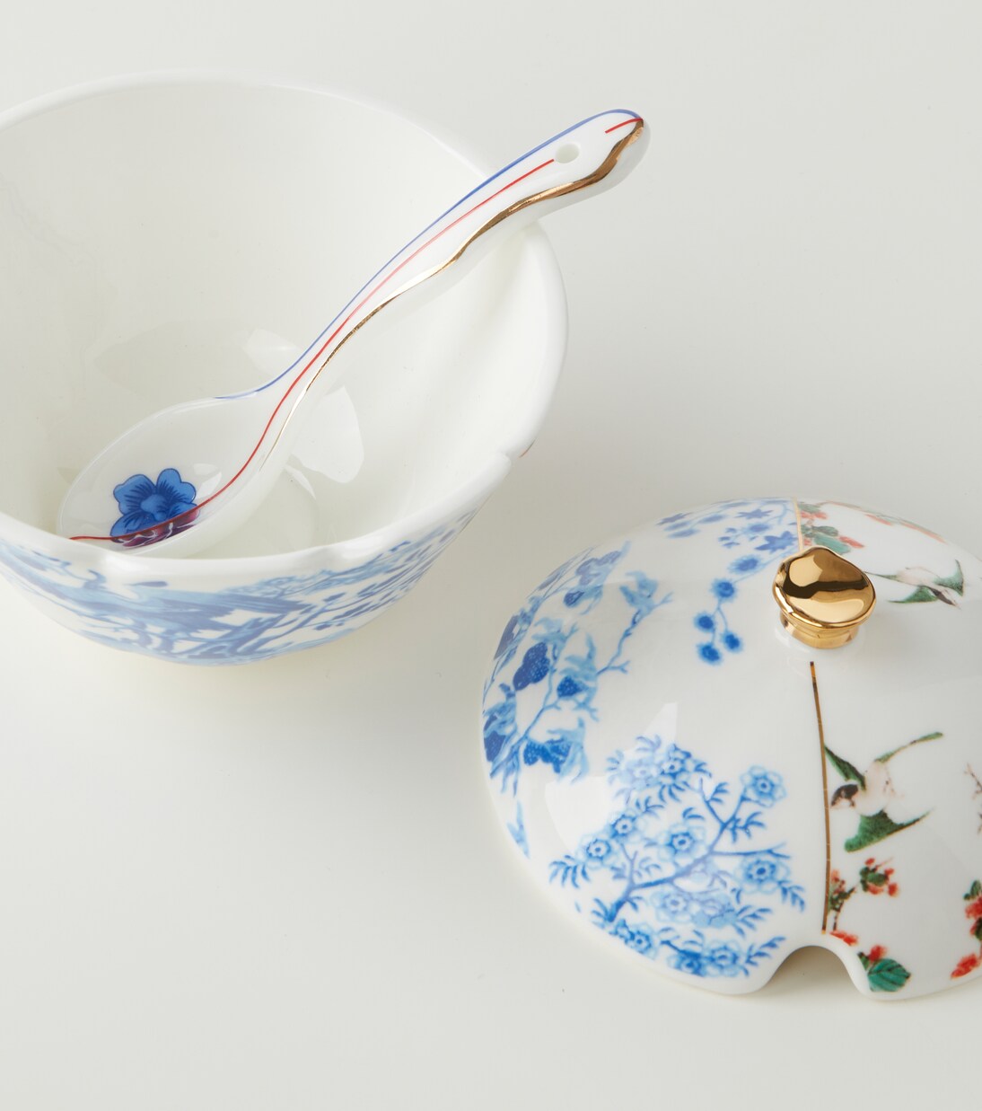 Hybrid Maurilia sugar bowl with spoon | Seletti