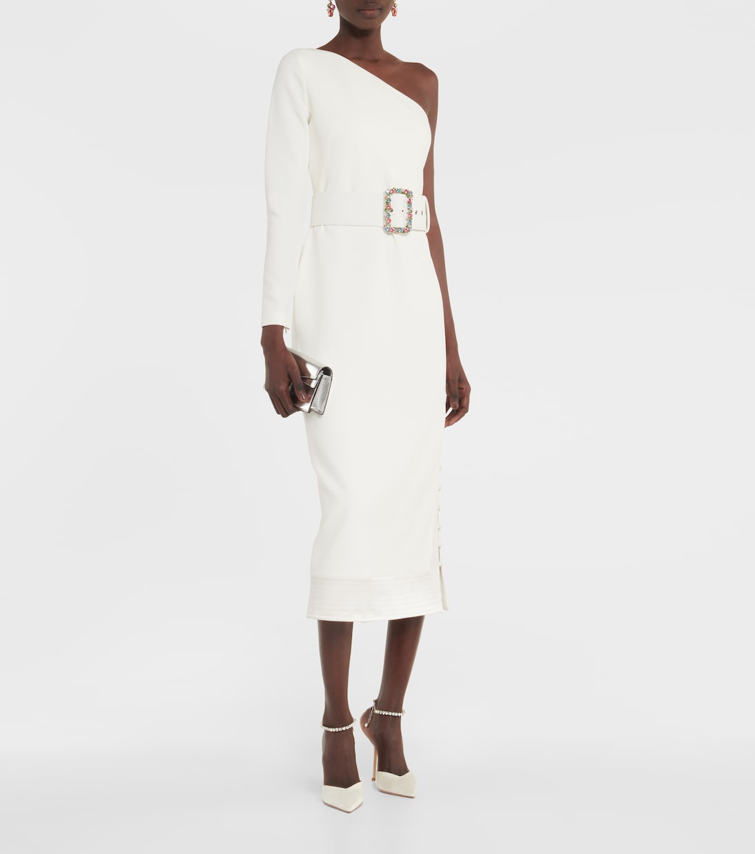 Vestido midi asimétrico | Safiyaa