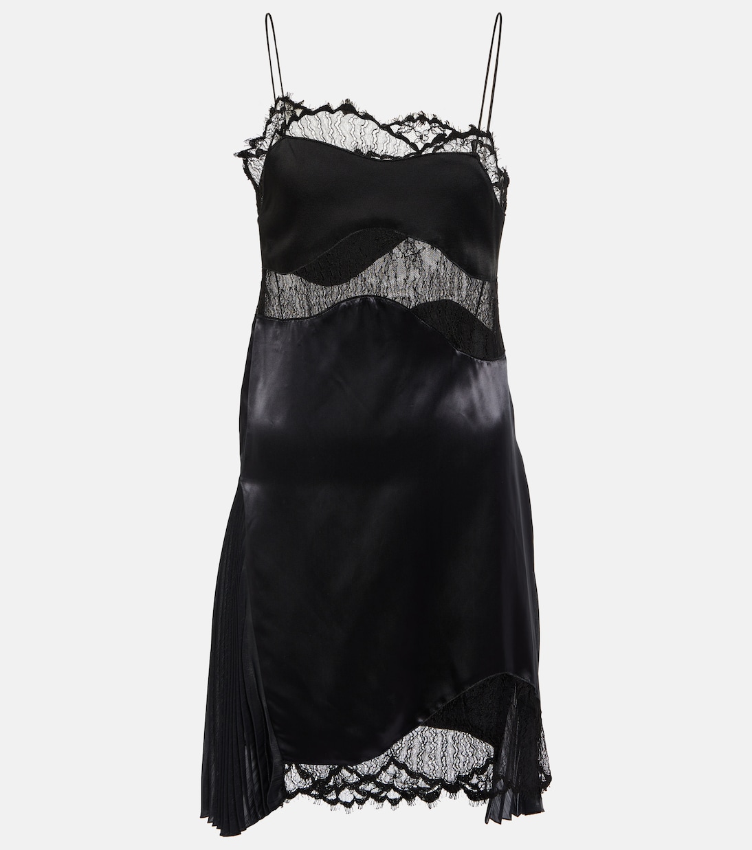 Robe en satin à dentelle | Victoria Beckham