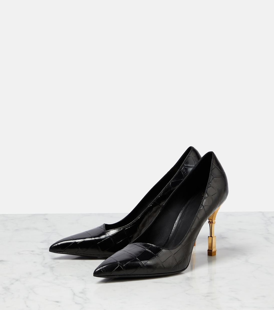 Escarpins Moneta en cuir embossé | Balmain