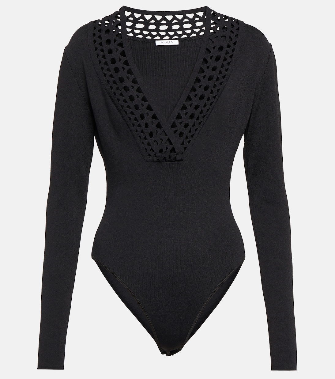 Bodysuit con Scollatura a V e Tagli Alla Alaïa per Giovani Stilisti