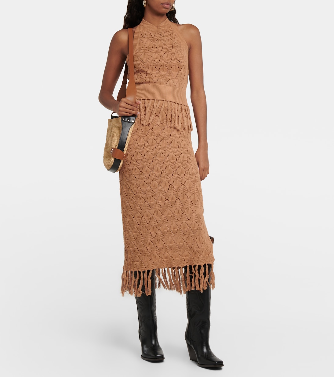 Top Kat con cuello halter y flecos | Dodo Bar Or