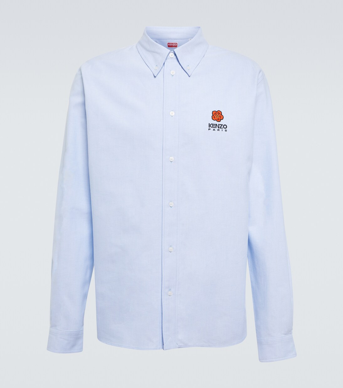 Boke Flower cotton shirt in blue Kenzo Mytheresa