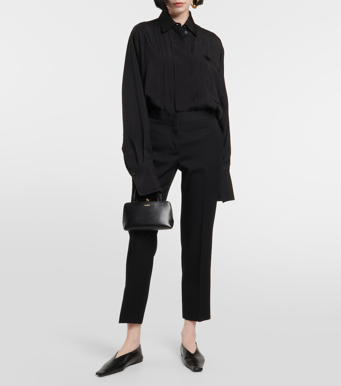 Camicia con plissé | Jil Sander