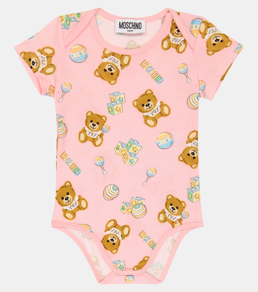 Baby set of 2 printed cotton bodysuits | Moschino Kids