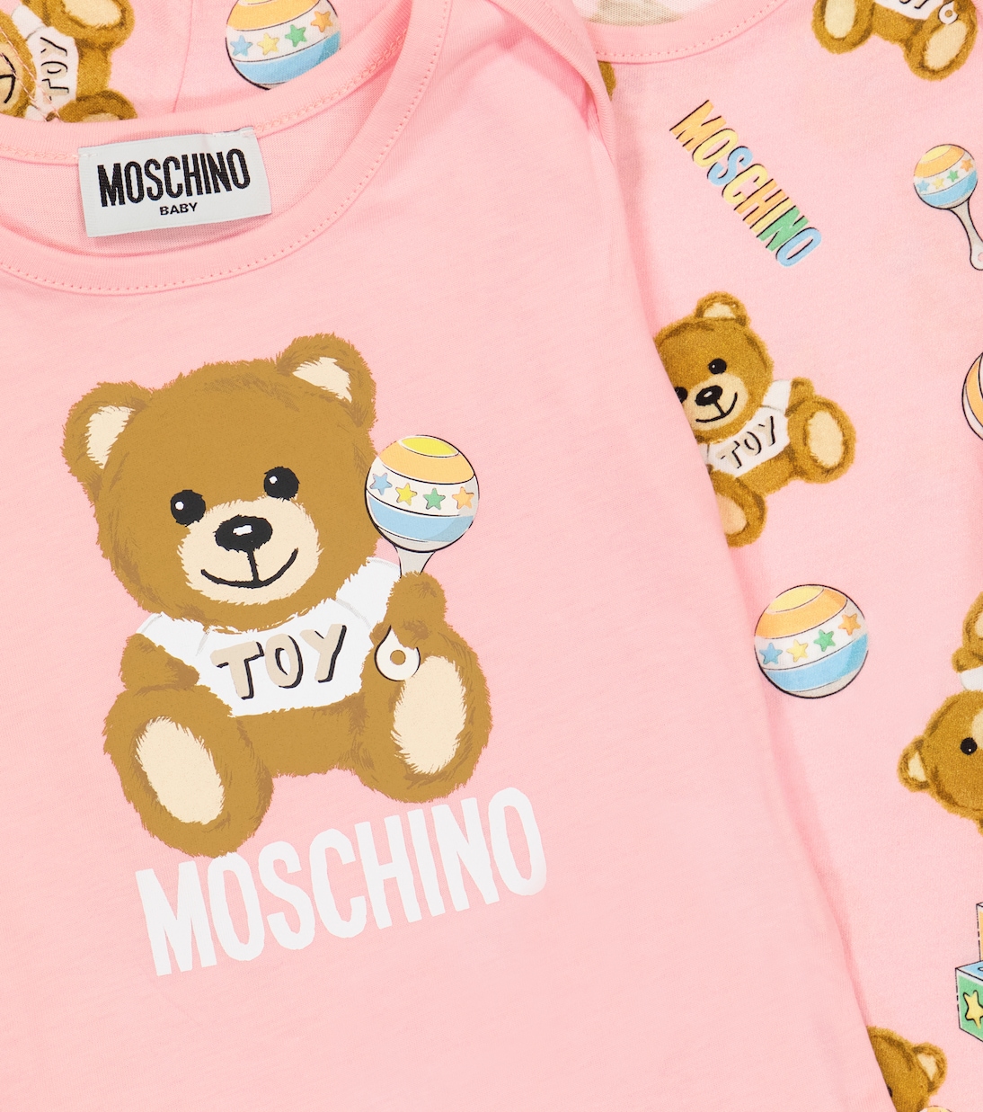 Baby set of 2 printed cotton bodysuits | Moschino Kids