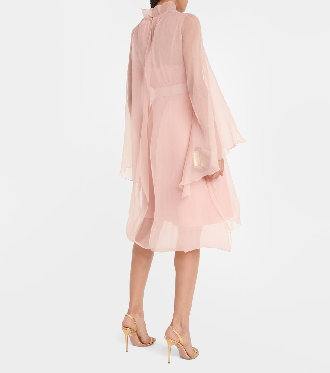 Bridal Alma slip silk minidress with cover-up | Max Mara