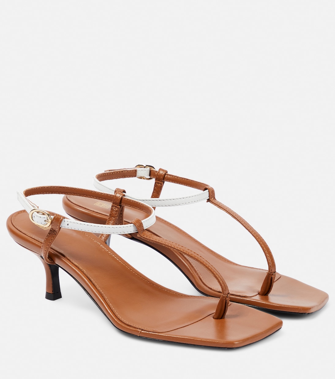 Sandalen The Bicolor aus Leder | Toteme