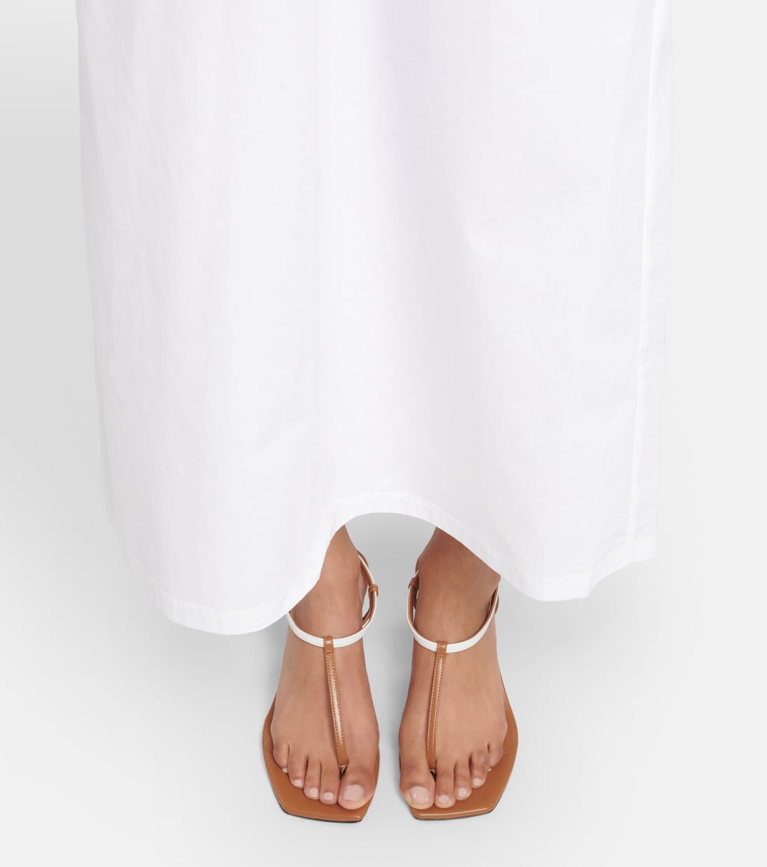 Sandalen The Bicolor aus Leder | Toteme