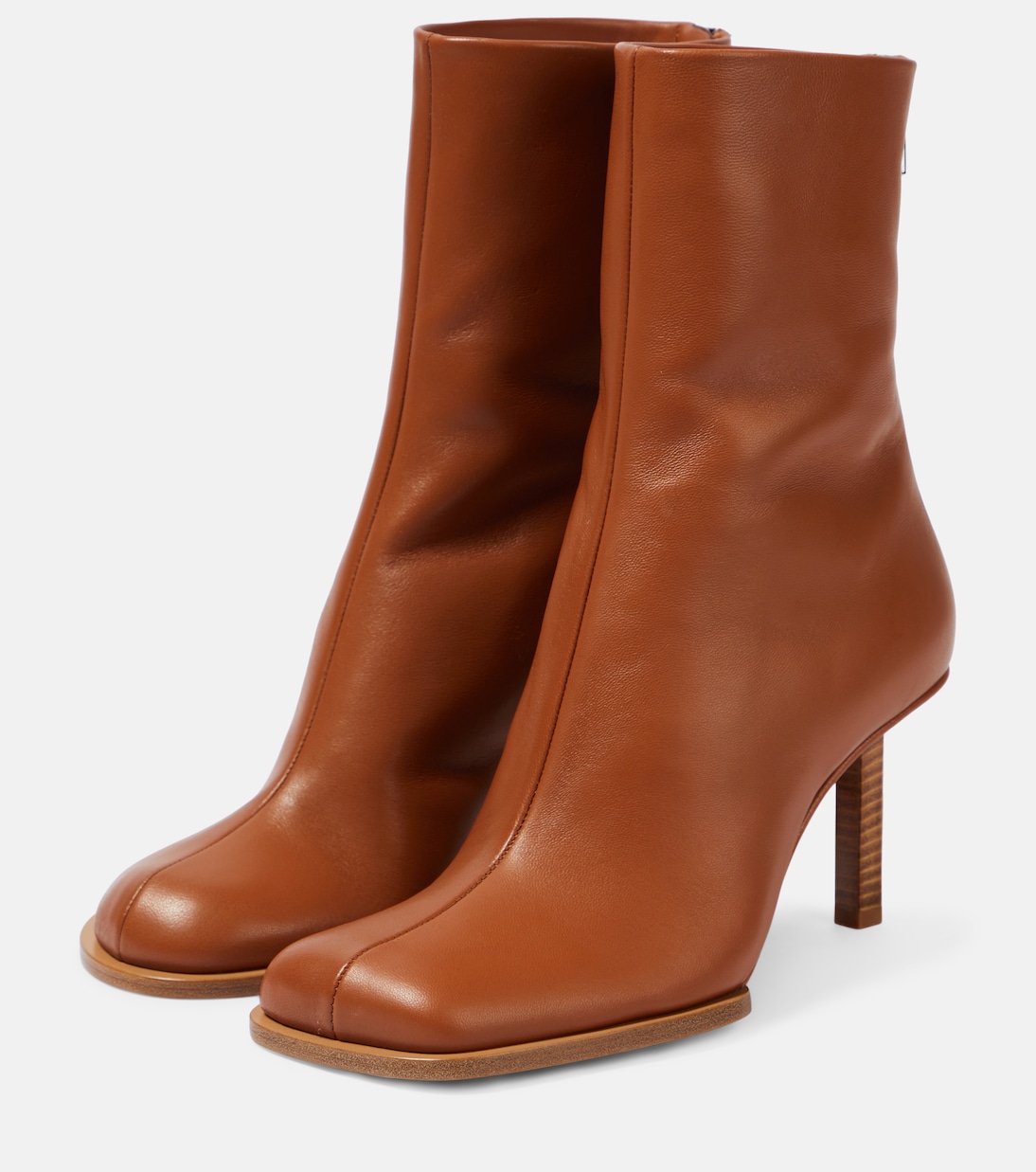 Les Bottines Rond Carré leather ankle boots | Jacquemus