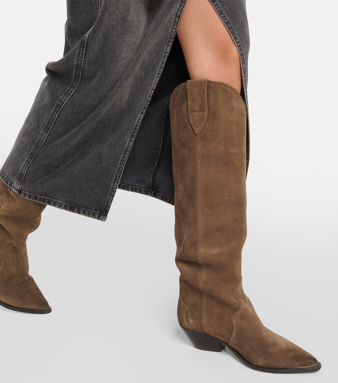 Stivali texani Denvee in suede | Isabel Marant