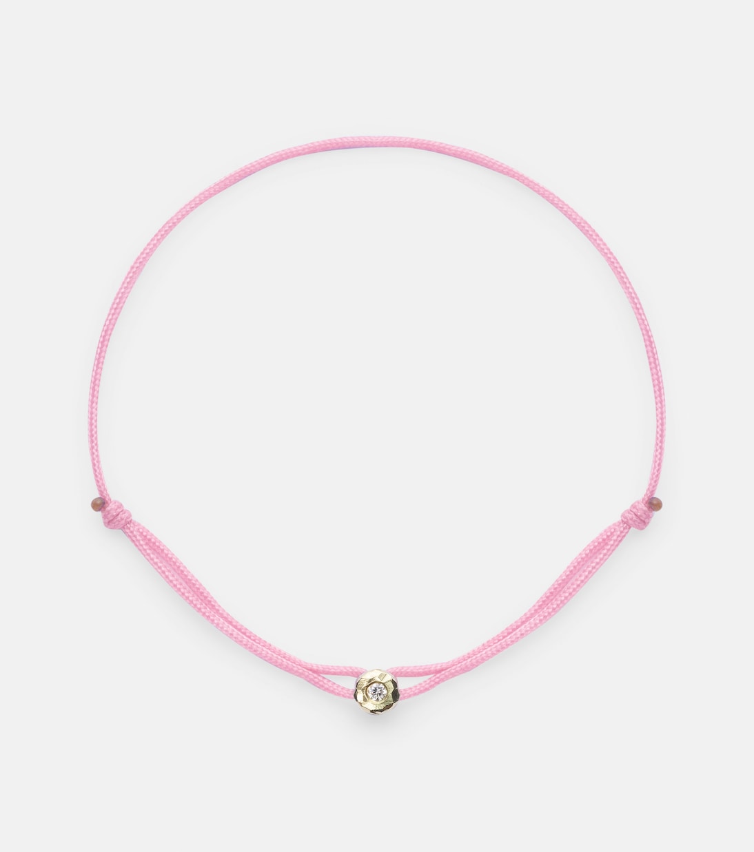 Bracciale in oro 18kt Octavia Elizabeth con diamanti e design a nido di paracadute, perfetto per i giovani.