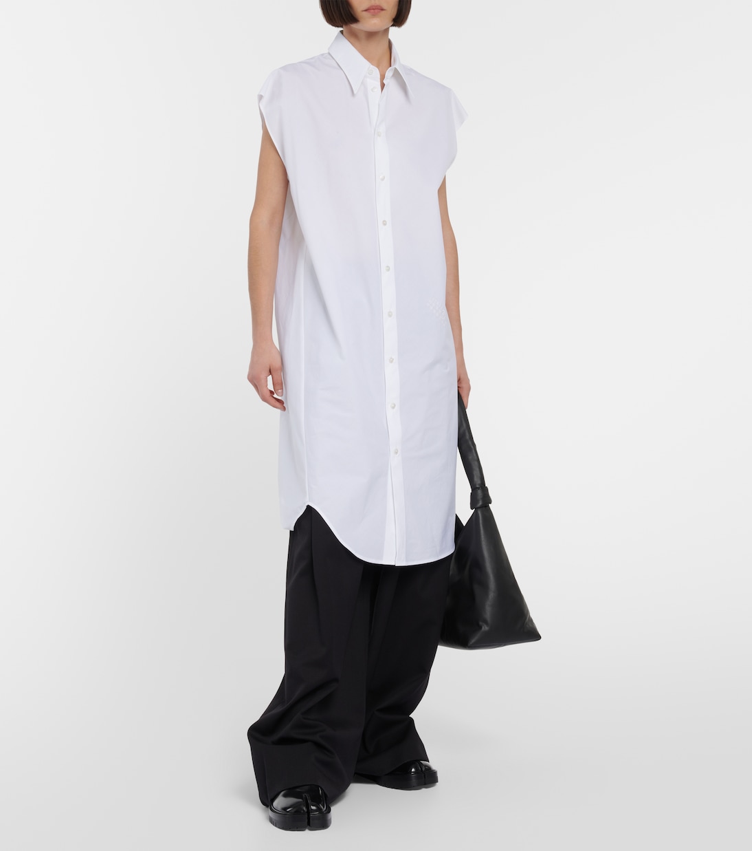 Abito midi in popeline di cotone | MM6 Maison Margiela