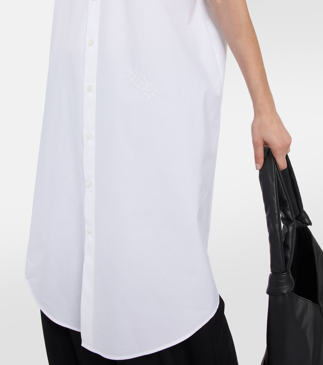 Abito midi in popeline di cotone | MM6 Maison Margiela