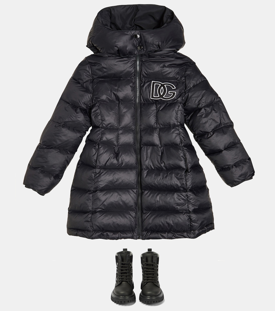Anfibi in pelle con logo | Dolce&Gabbana Kids