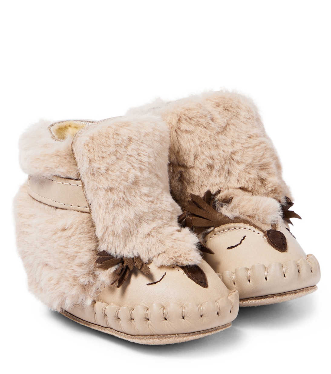 Baby Kapi Owl leather booties | Donsje