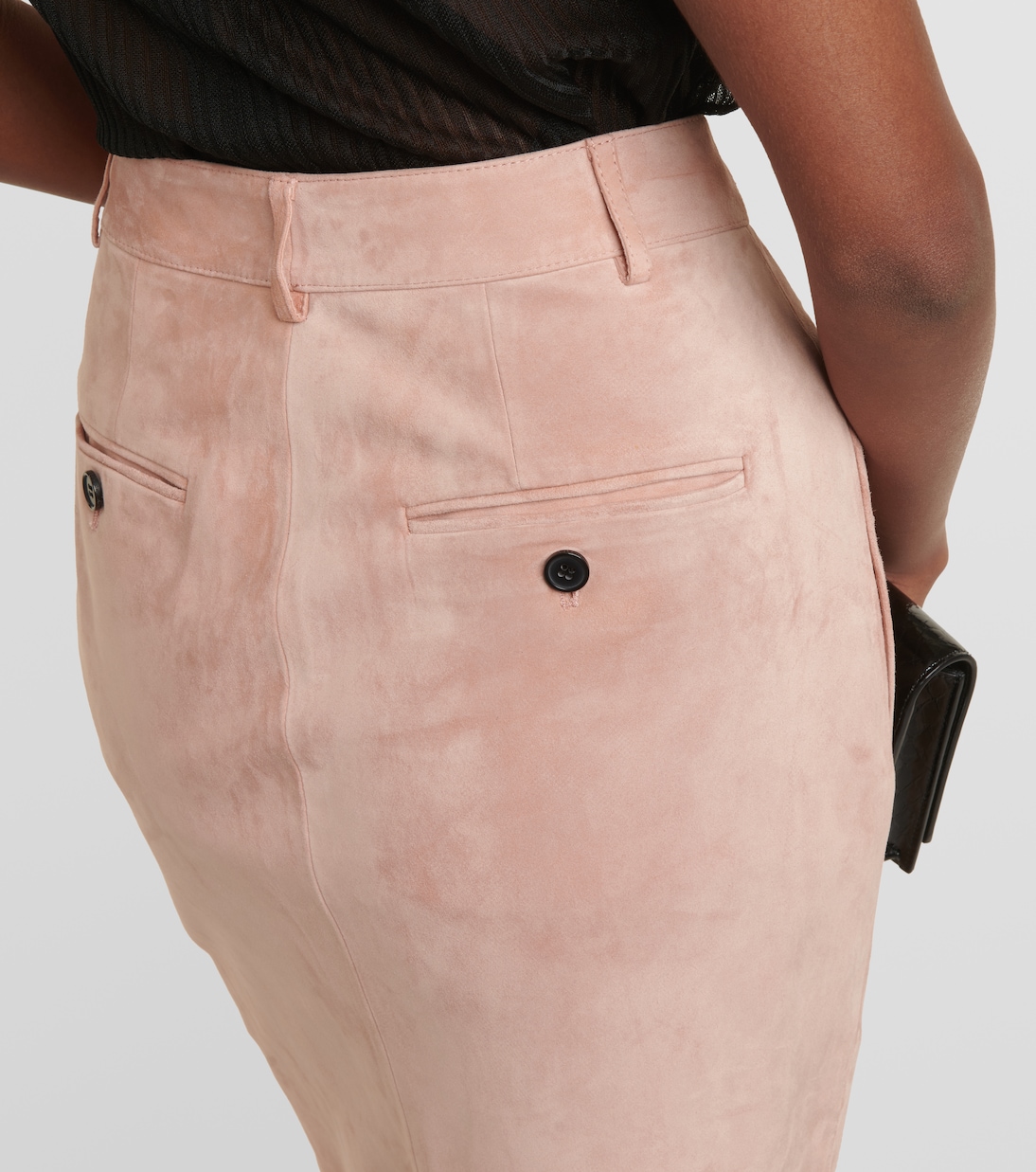 High-rise suede pencil skirt  | Tom Ford