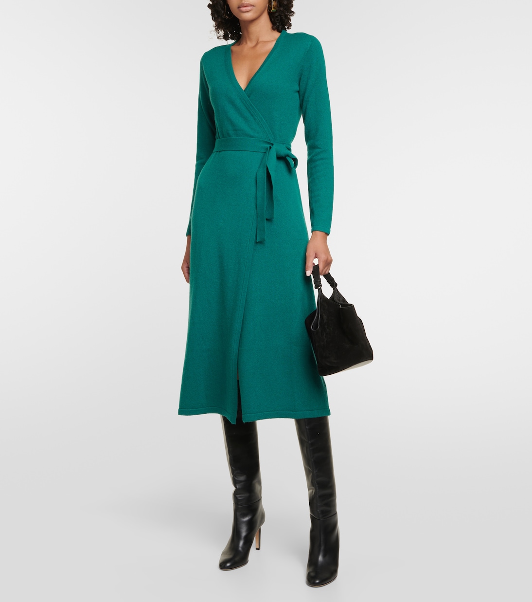 Vestido envolvente Astrid de lana y cachemir | Diane von Furstenberg