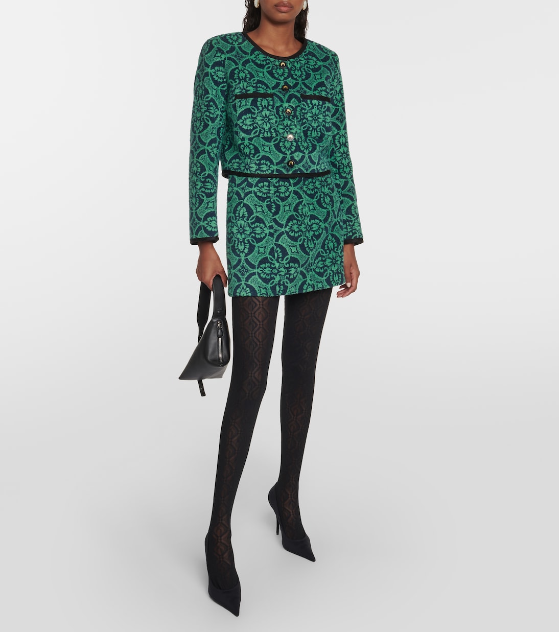 Collant Moon Diamant in jacquard | Marine Serre