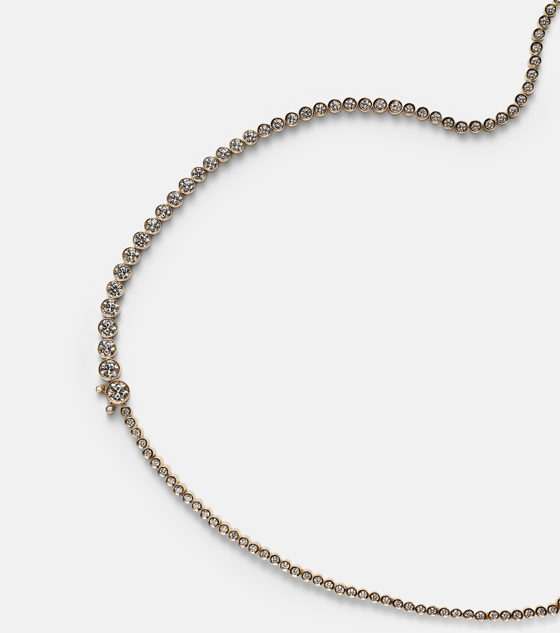 Collier De Tennis in oro 18kt con diamanti, design moderno di SOPHIE BILLE BRAHE per giovani alla moda