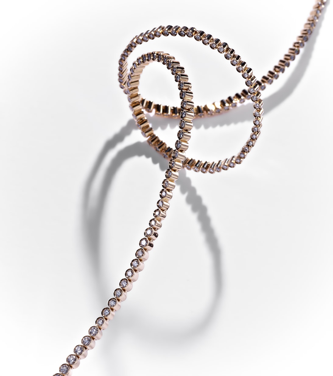 Collier De Tennis in oro 18kt con diamanti, design moderno di SOPHIE BILLE BRAHE per giovani alla moda