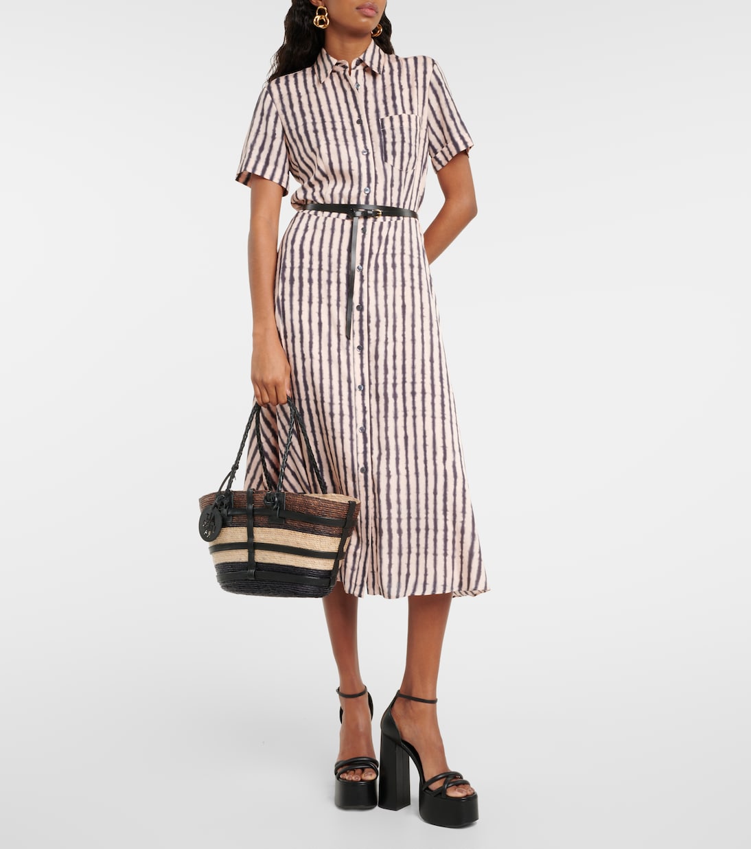 Vestido midi Kiera estampado | Altuzarra