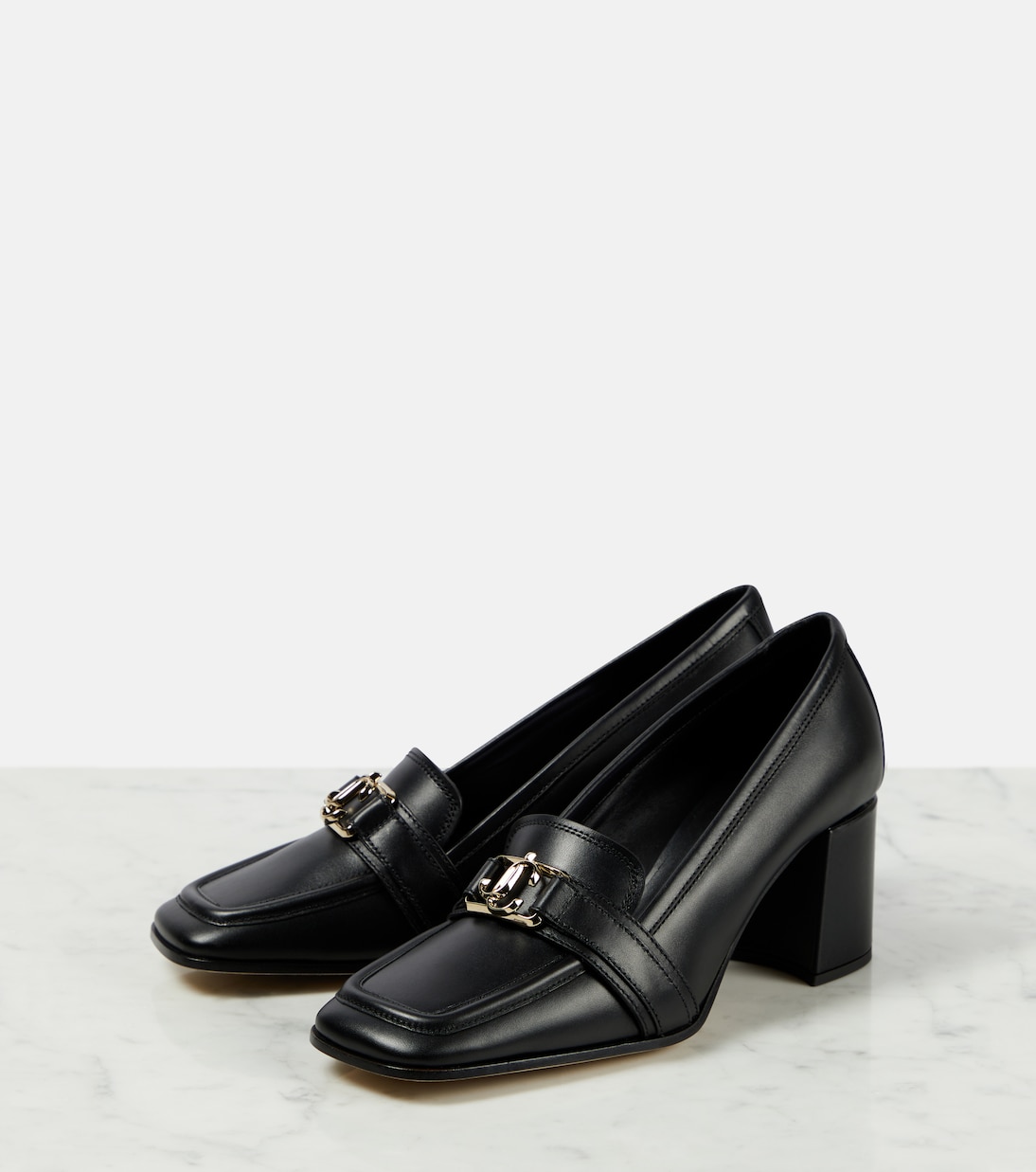 Evin 65 leather loafer pumps | Jimmy Choo