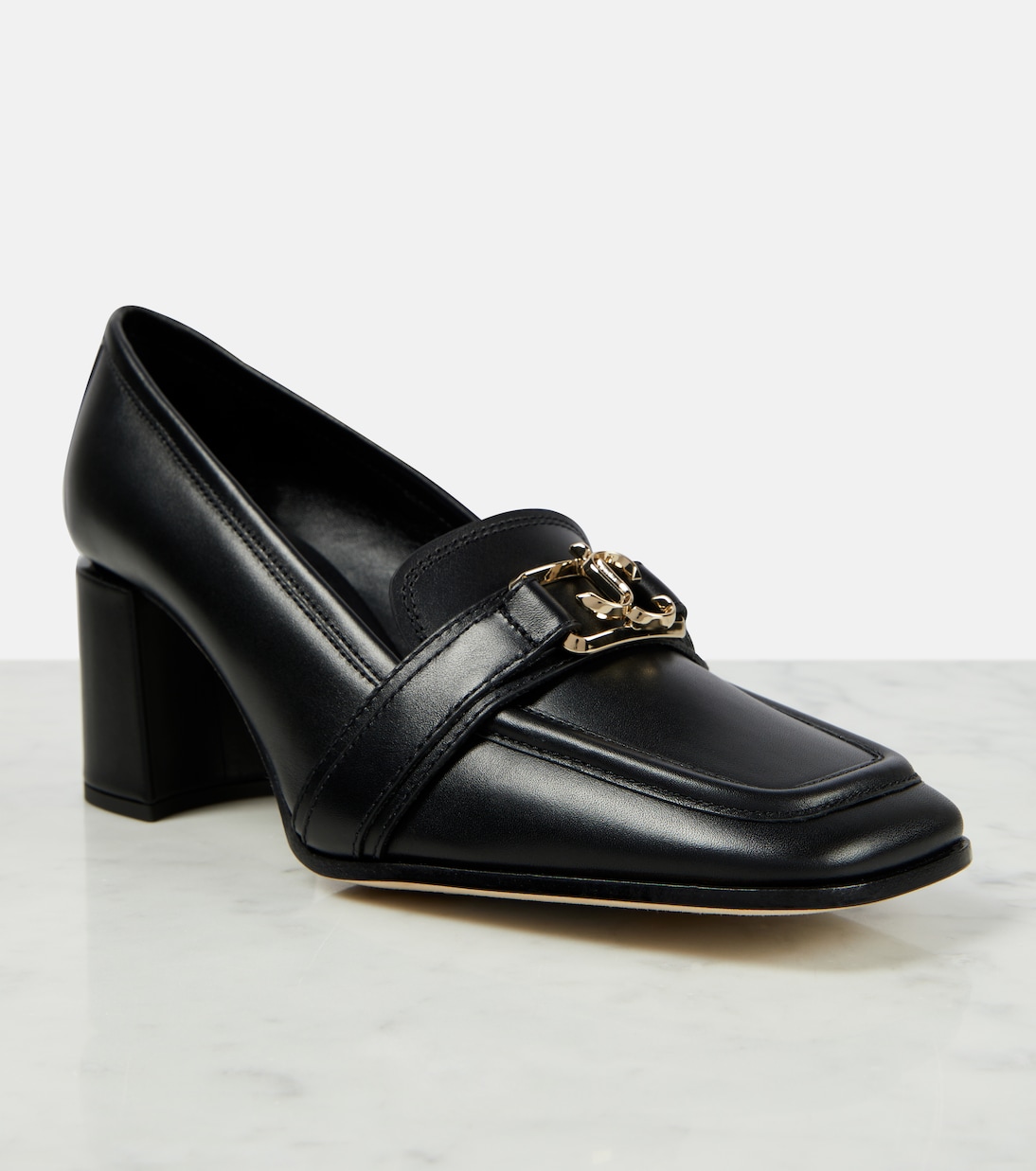 Evin 65 leather loafer pumps | Jimmy Choo