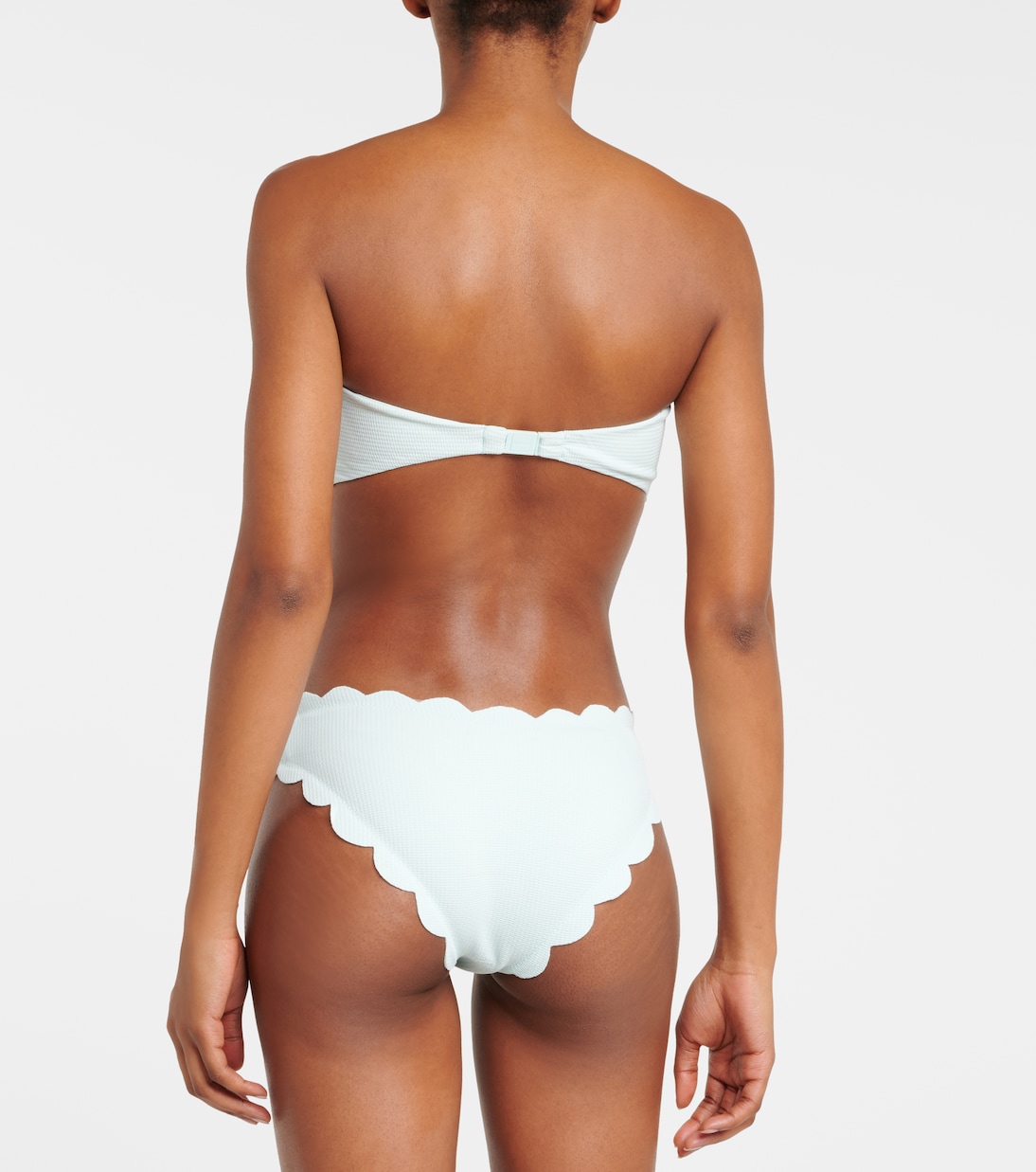 Antibes scalloped bandeau bikini top | Marysia