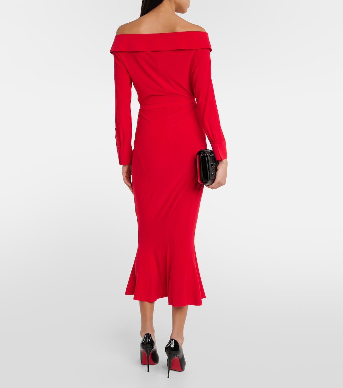 Off-shoulder midi dress | Norma Kamali