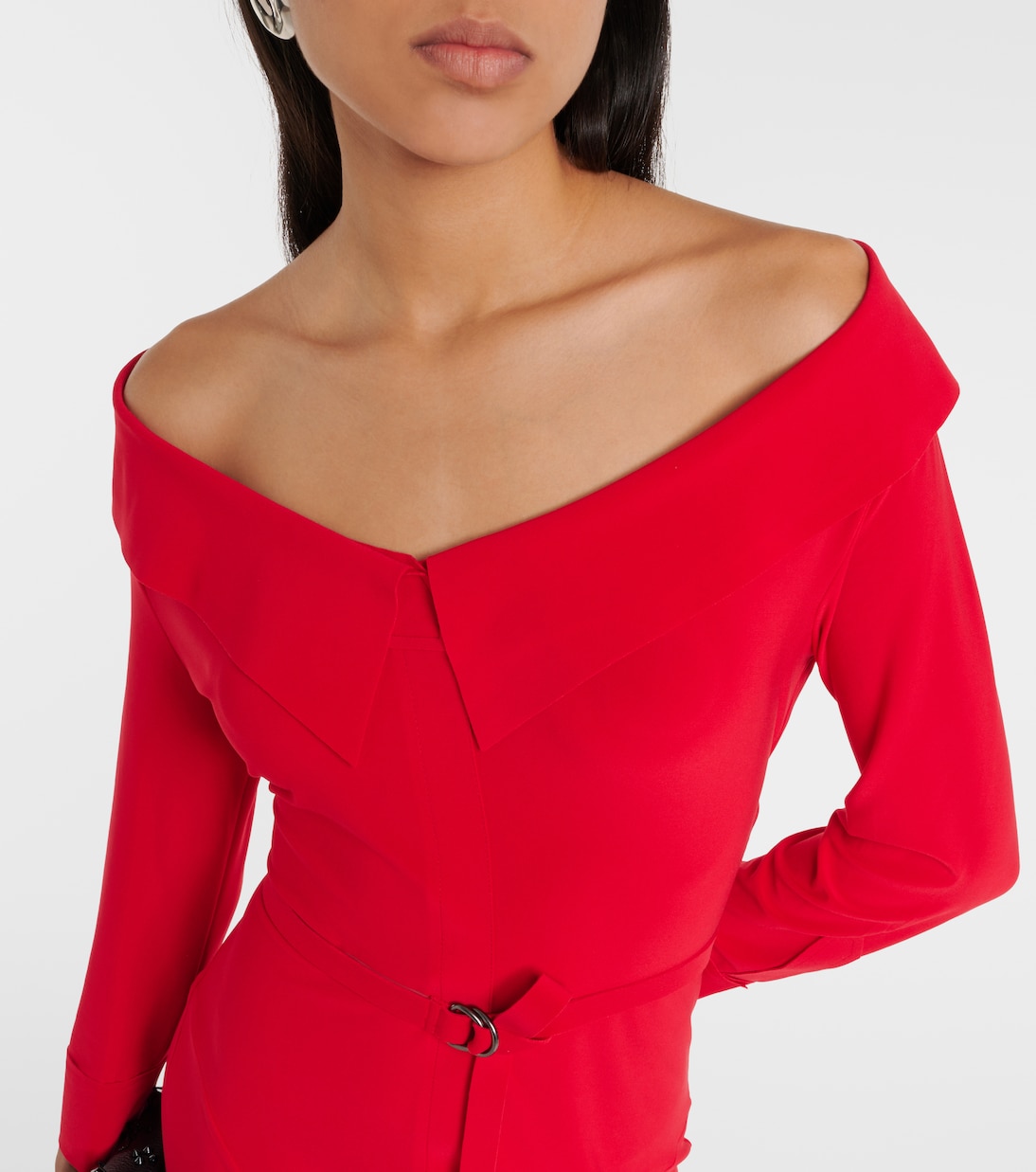 Off-shoulder midi dress | Norma Kamali