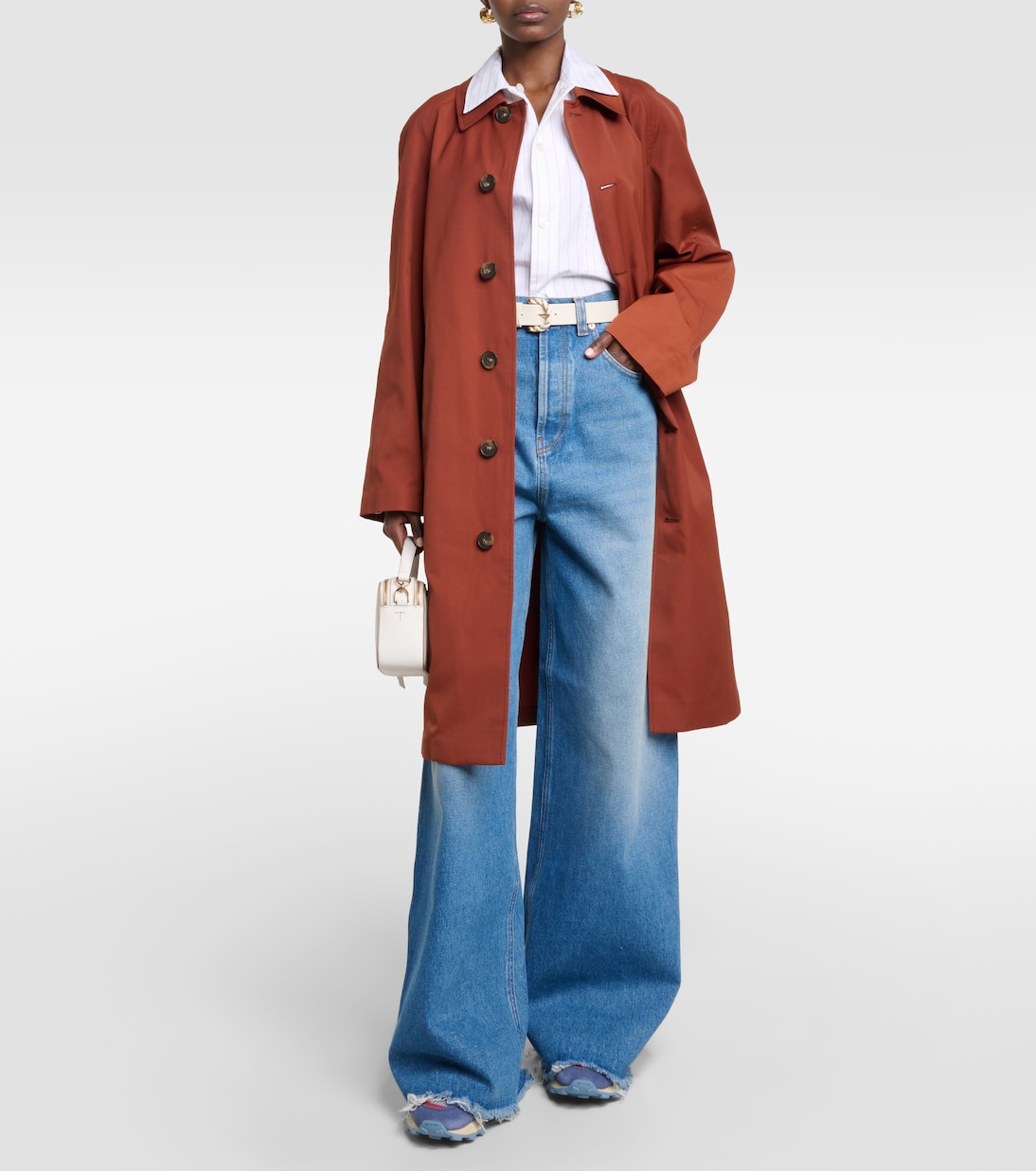 Suede and leather-trimmed sneakers | Tod's