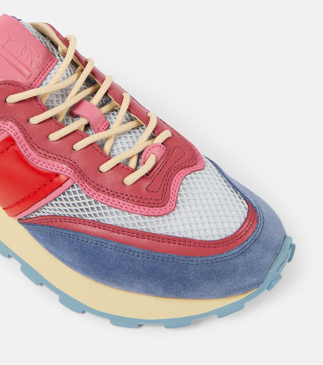 Suede and leather-trimmed sneakers | Tod's