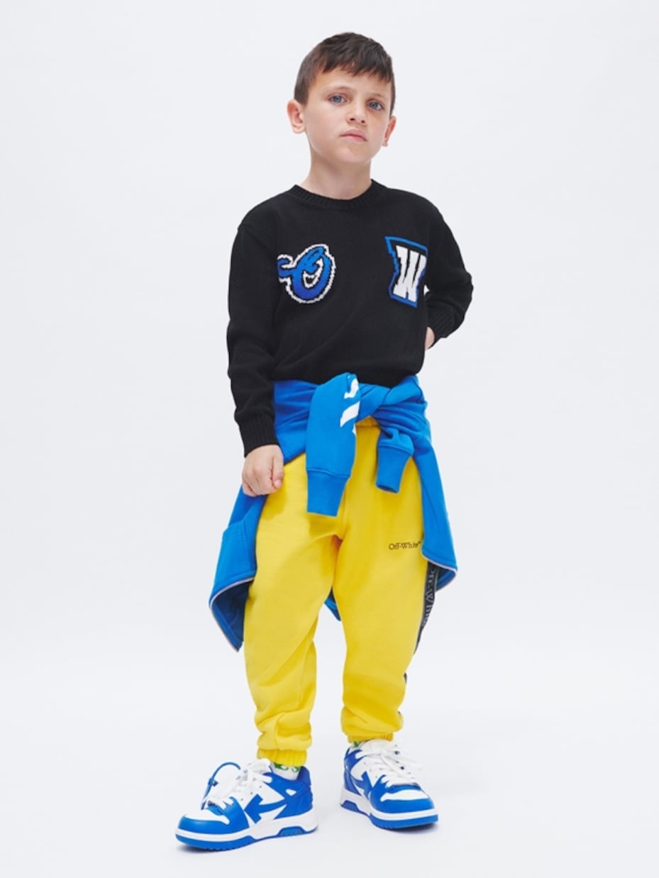 Sudadera con capucha de algodón con logo | Off-White Kids