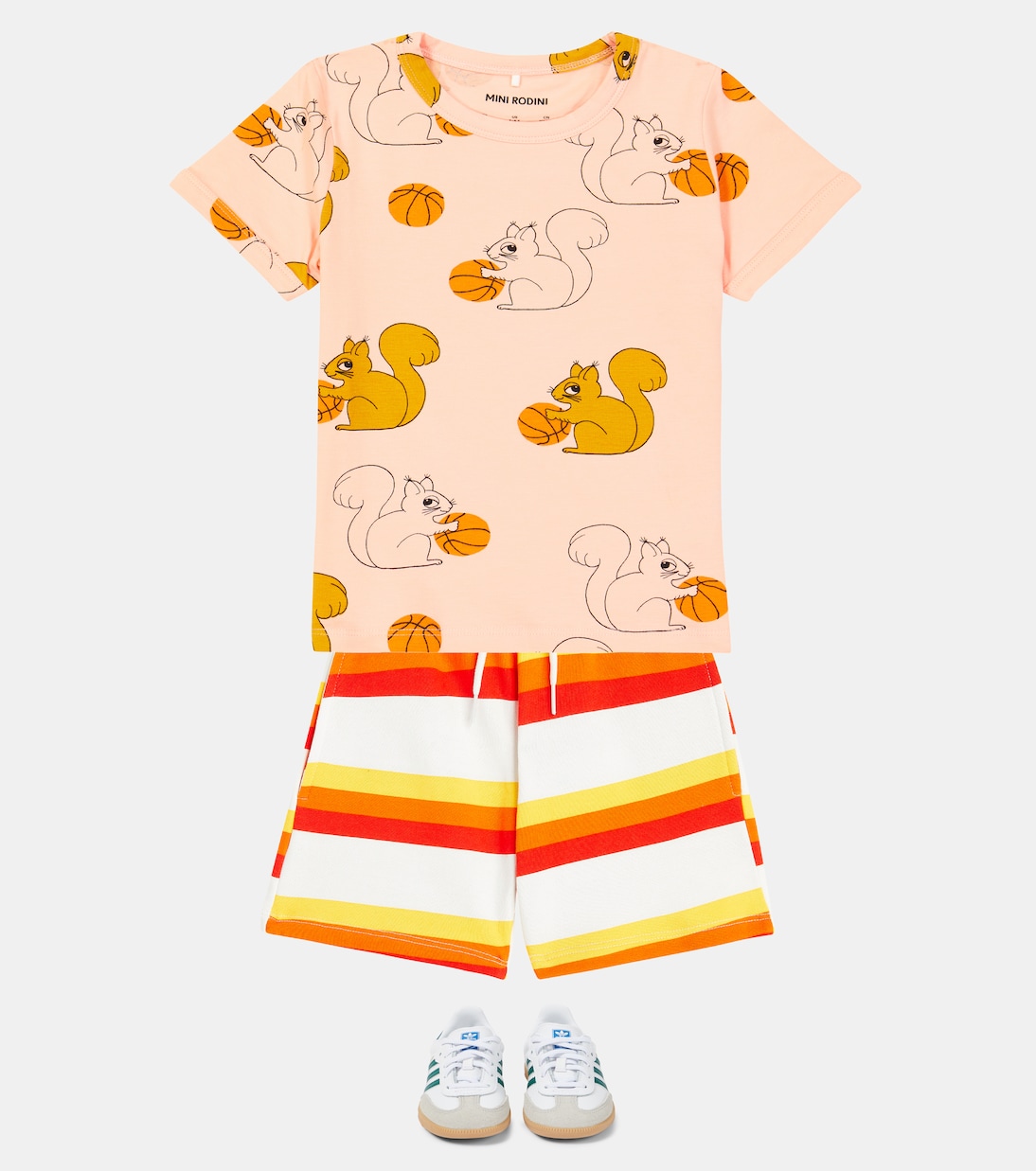 Camiseta Squirrels de mezcla de algodón | Mini Rodini