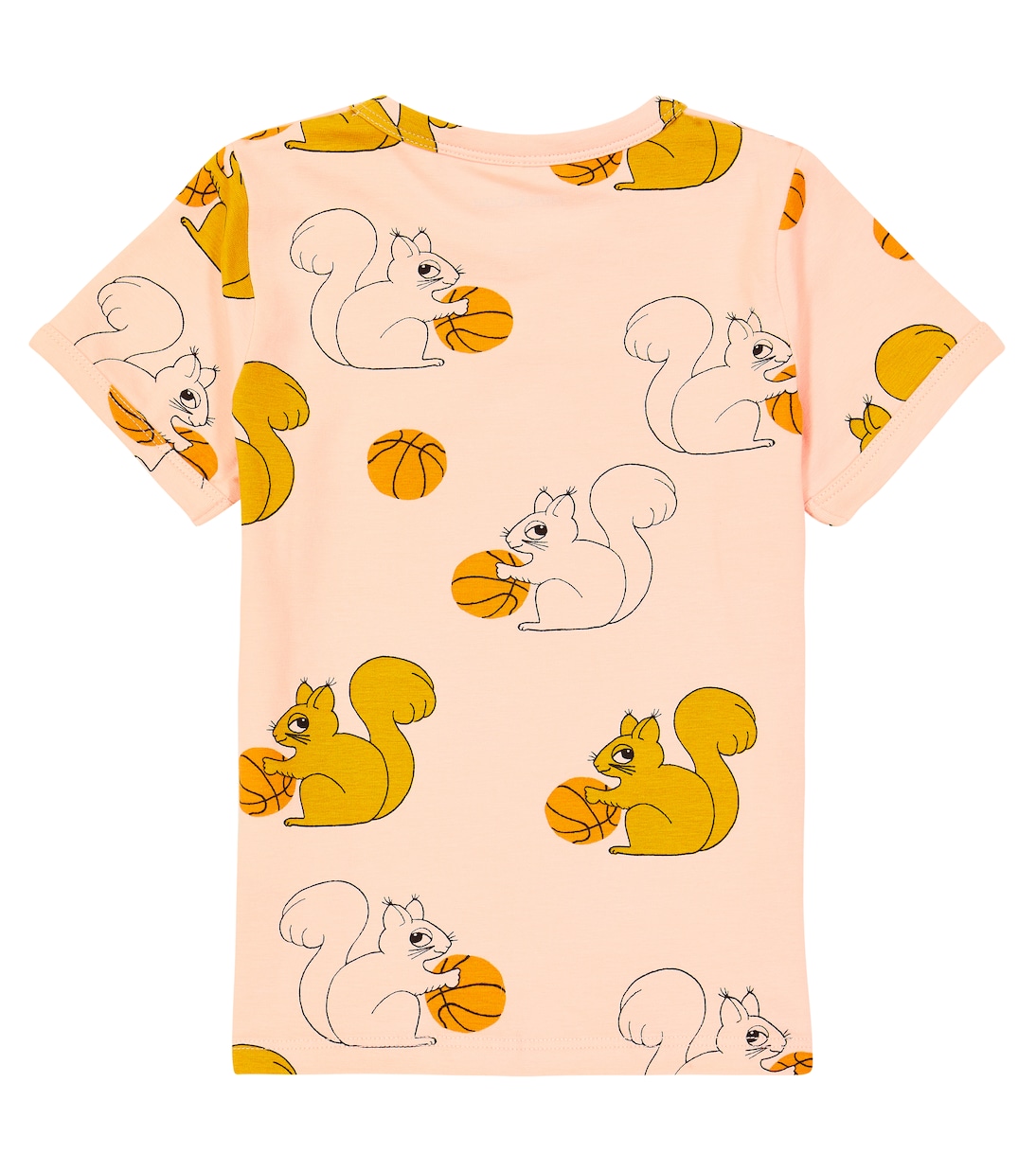 Camiseta Squirrels de mezcla de algodón | Mini Rodini