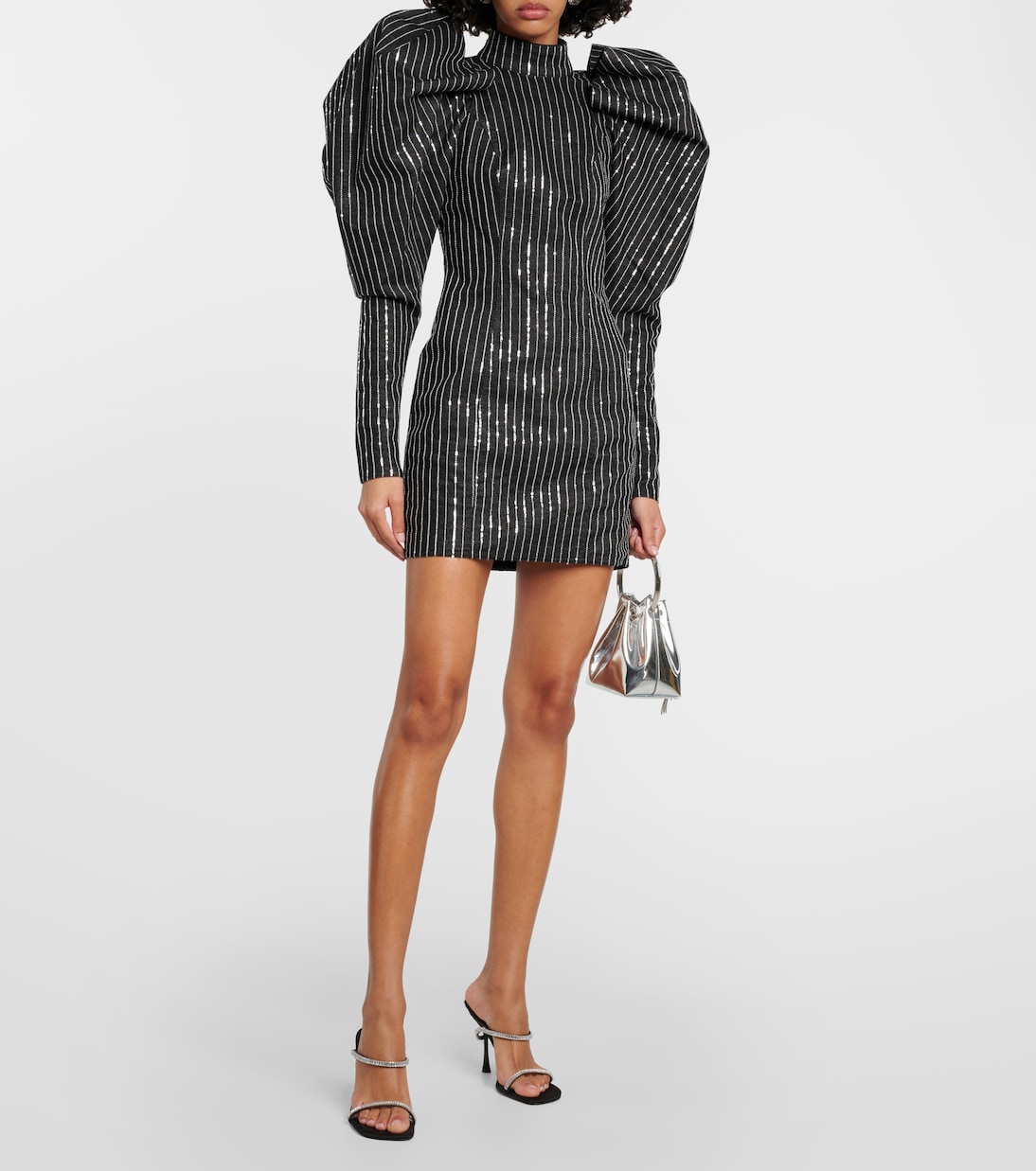 Sequined cotton twill minidress | Rotate