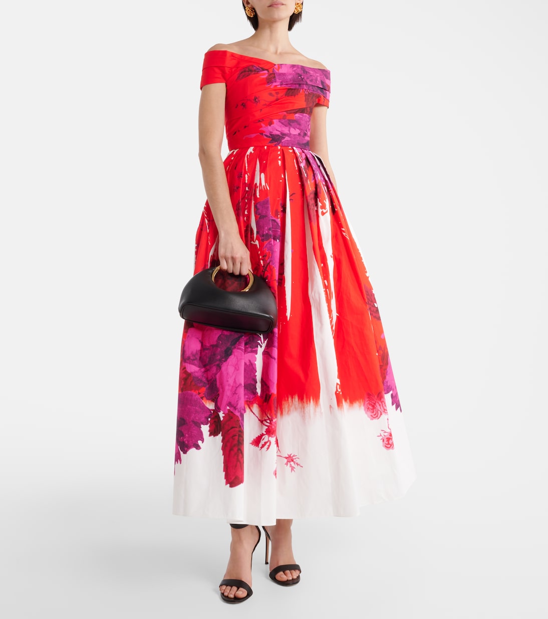 Abito lungo in faille di cotone | Erdem