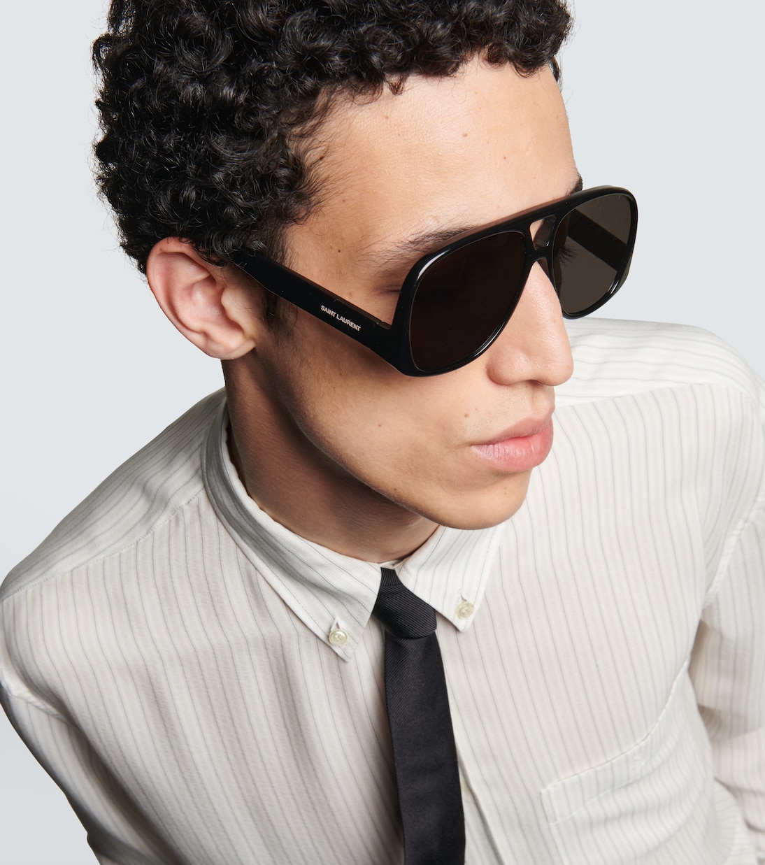 SL 652 Solace aviator sunglasses in black Saint Laurent Mytheresa