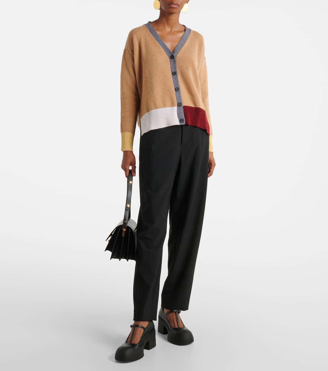 Salones Mary Jane Pablo de piel con logo | Marni