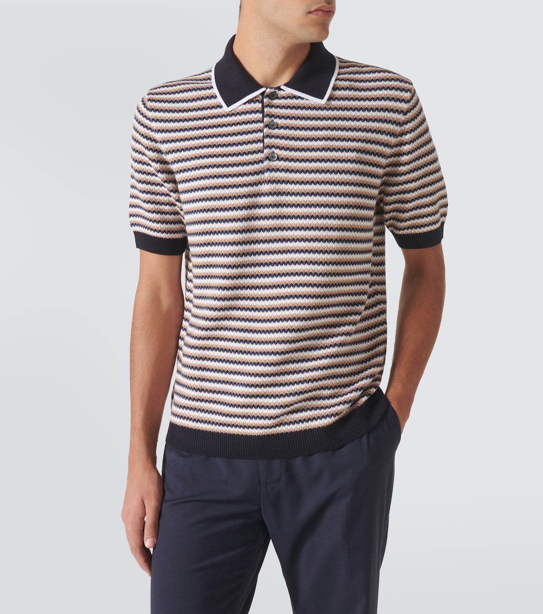 Polo de algodón en zigzag | Missoni