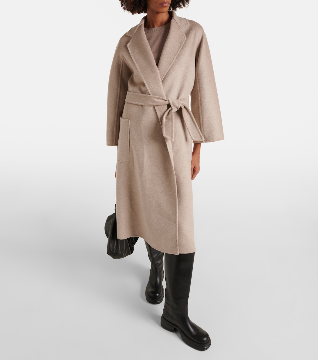Abrigo de cachemir con cinturón | Max Mara