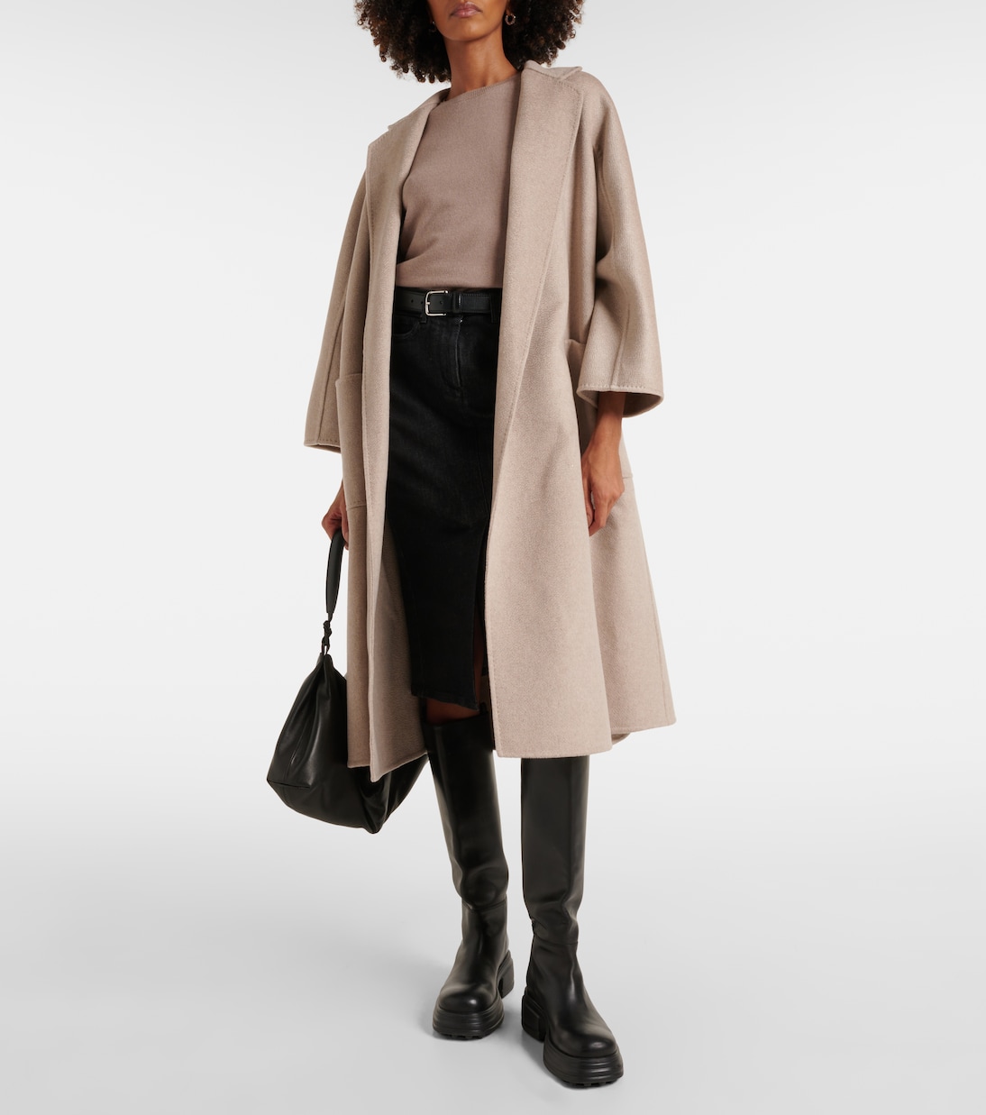 Abrigo de cachemir con cinturón | Max Mara