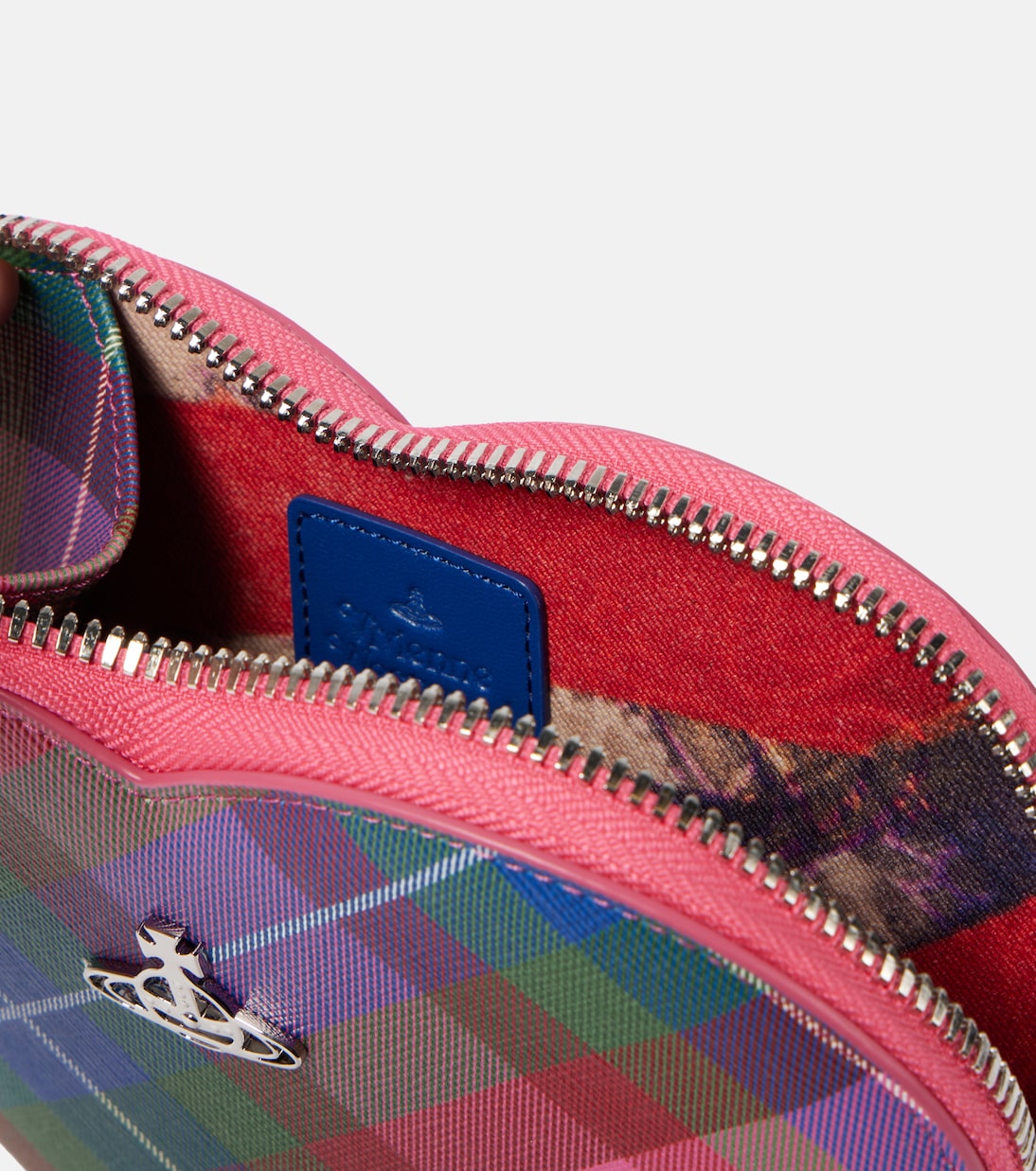 Borsa a tracolla Heart in pelle a quadri | Vivienne Westwood