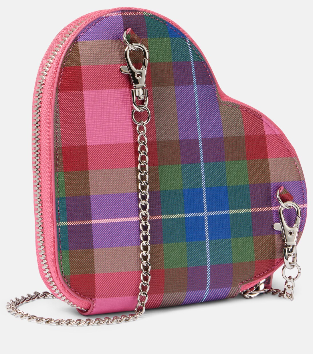Borsa a tracolla Heart in pelle a quadri | Vivienne Westwood