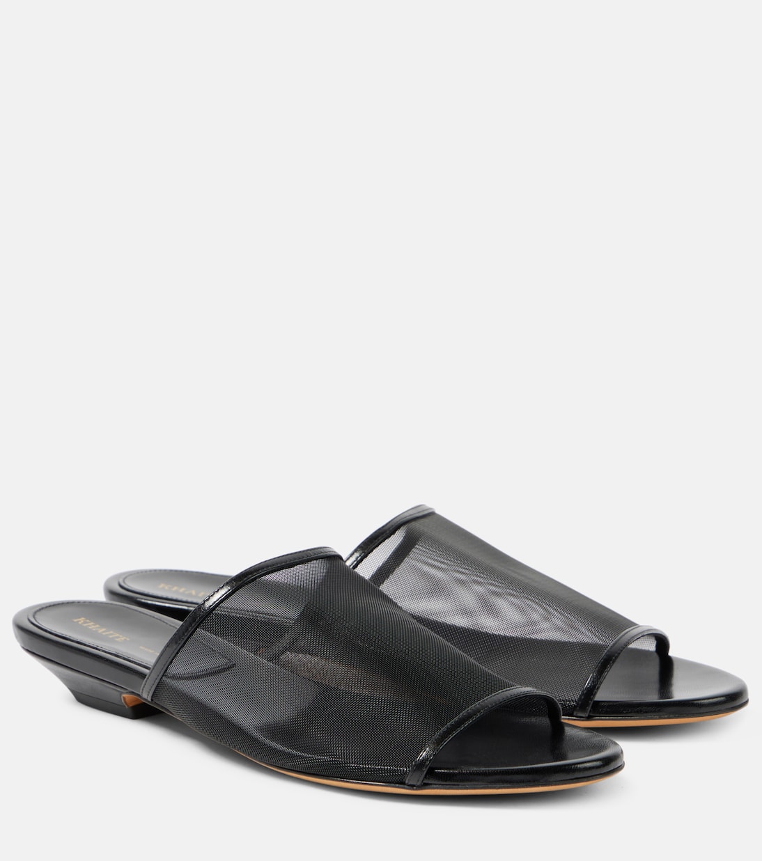 Pantoletten Marion aus Mesh mit Leder | Khaite