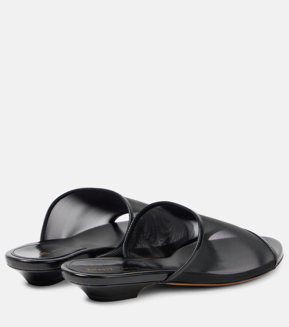 Pantoletten Marion aus Mesh mit Leder | Khaite