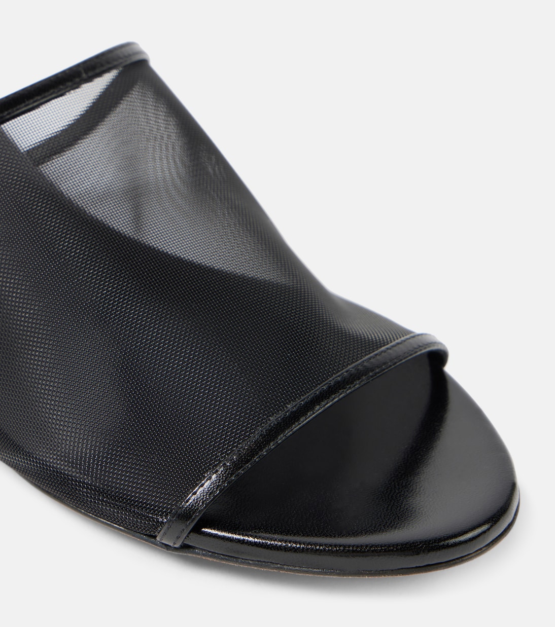 Pantoletten Marion aus Mesh mit Leder | Khaite
