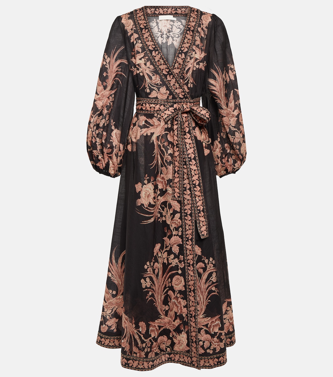 Waverly floral cotton wrap dress | Zimmermann